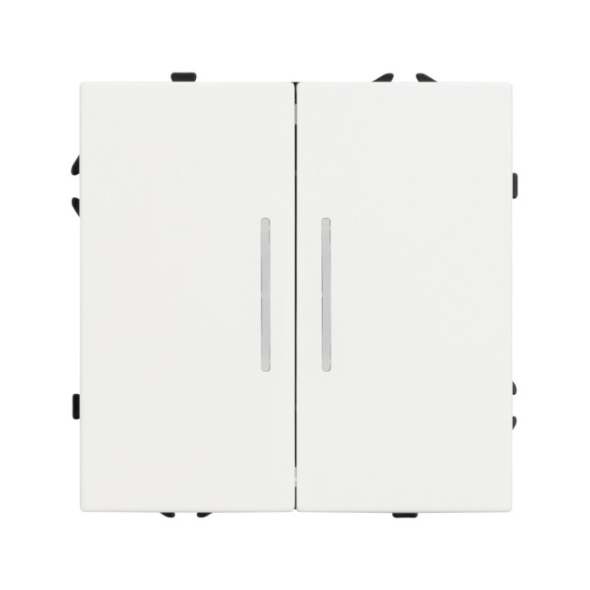 Механизм выключателя двухклавишный непроходной Arlight LED SWT-NOBE-MK02-SFPL-L-WH (230V, 10A) 054239 Механизм выключателя двухклавишный непроходной Arlight LED SWT-NOBE-MK02-SFPL-L-WH (230V, 10A) 054239