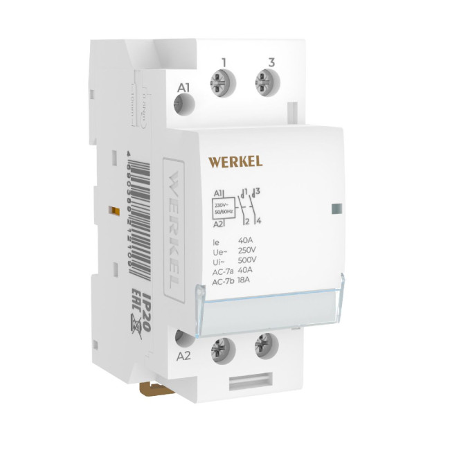 Контактор модульный Werkel W942M40O 4690389212109 a069475 Контактор модульный Werkel W942M40O 4690389212109 a069475
