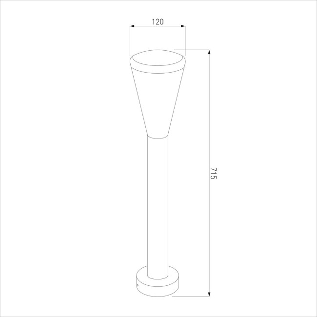 Садовый светильник Elektrostandard 1417 TECHNO серый Садовый светильник Elektrostandard 1417 TECHNO серый