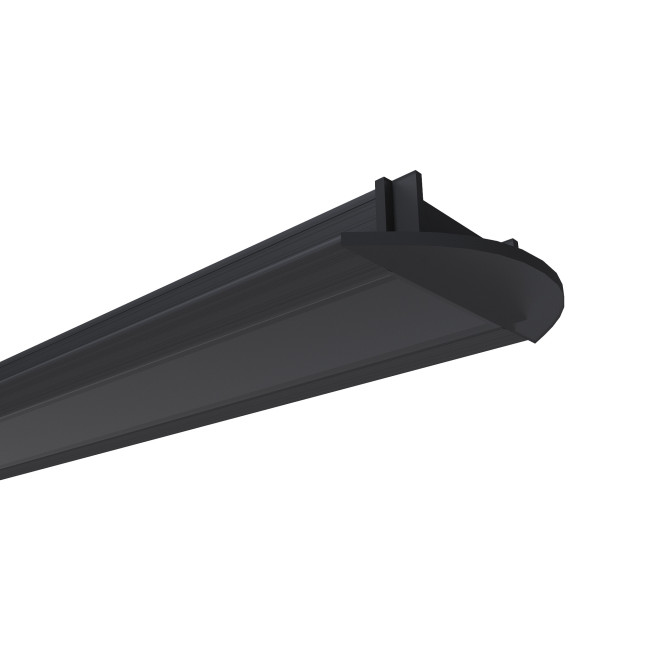 Профиль встраиваемый Apeyron ширина ленты до 10мм (рассеиватель, заглушки - 2шт) 08-02-Ч Профиль встраиваемый Apeyron ширина ленты до 10мм (рассеиватель, заглушки - 2шт) 08-02-Ч