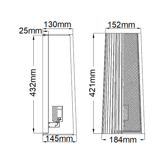 Настенный светильник Kichler Linara QN-LINARA1-BK