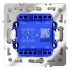 Проходной переключатель двухклавишный с подсветкой Voltum S70 VLS020405 (сталь)