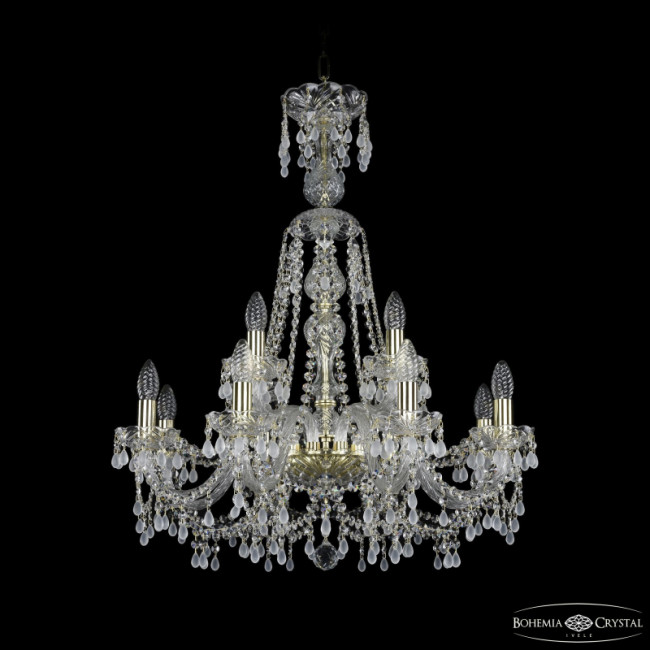 Подвесная люстра Bohemia Ivele Crystal 1410/8+4/240/XL-80 G V0300