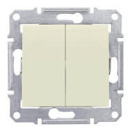 Выключатель двухклавишный Schneider Electric Sedna 10A 250V SDN0300147 Выключатель двухклавишный Schneider Electric Sedna 10A 250V SDN0300147