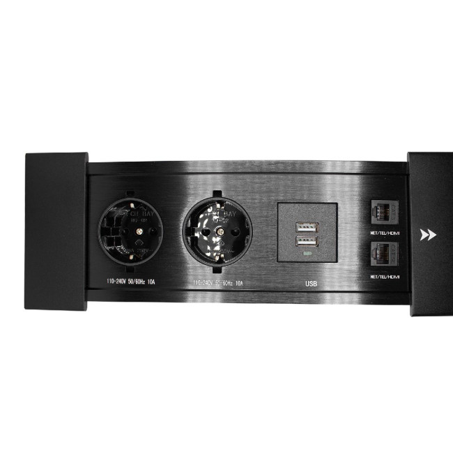 Блок розеток JX (Slide Top) (2 секции RJ-45 + 2 USB с кабелем питания) Mebax 00-00002891 Блок розеток JX (Slide Top) (2 секции RJ-45 + 2 USB с кабелем питания) Mebax 00-00002891