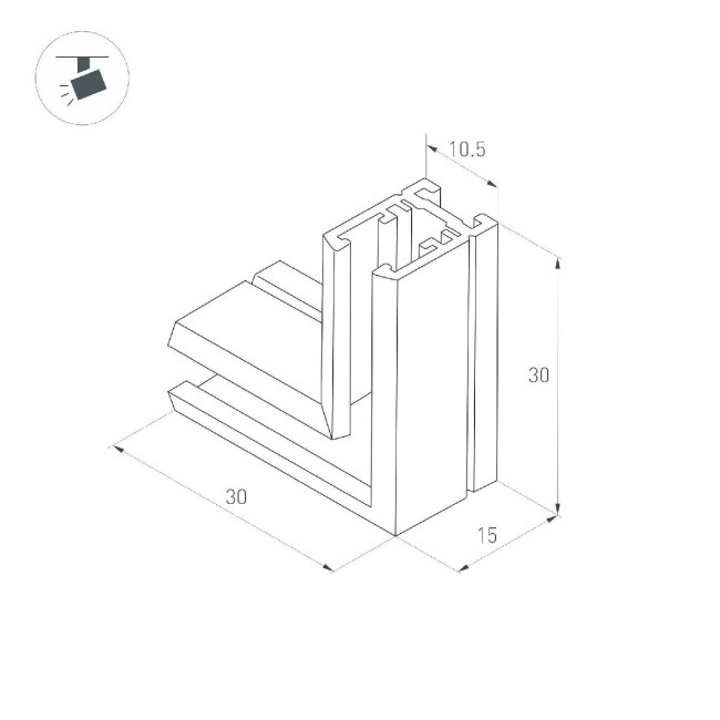Коннектор угловой Arlight MAG-MICROCOSM-CON-L90 (BK) (Arlight, IP20) 044527 Коннектор угловой Arlight MAG-MICROCOSM-CON-L90 (BK) (Arlight, IP20) 044527