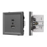 Механизм USB розетки Arlight SCT-TENDO-MUAC-SFPL-GR (5V, 3A, QC3) 054538