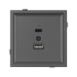 Механизм USB розетки Arlight SCT-TENDO-MUAC-SFPL-GR (5V, 3A, QC3) 054538