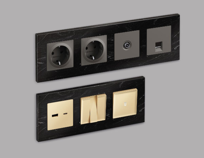 Рамка трехместная Ambrella Volt Grand AF930703 Рамка трехместная Ambrella Volt Grand AF930703