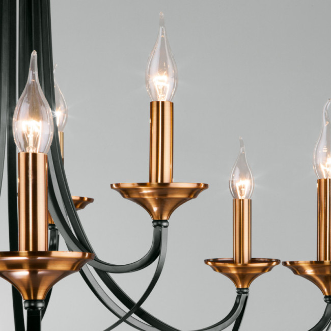 Подвесная люстра Eurosvet 60098/9 черный Подвесная люстра Eurosvet 60098/9 черный