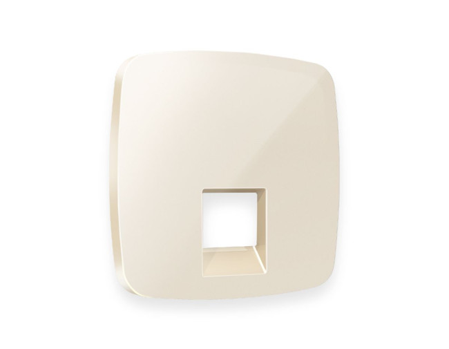 Лицевая панель для компьютерной/телефонной розетки RJ-45/RJ-11 Ambrella Volt Omega OP3120