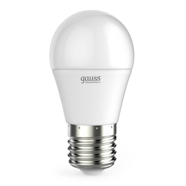 Лампа светодиодная Gauss E27 12W 4100K шар матовый 53222 Лампа светодиодная Gauss E27 12W 4100K шар матовый 53222