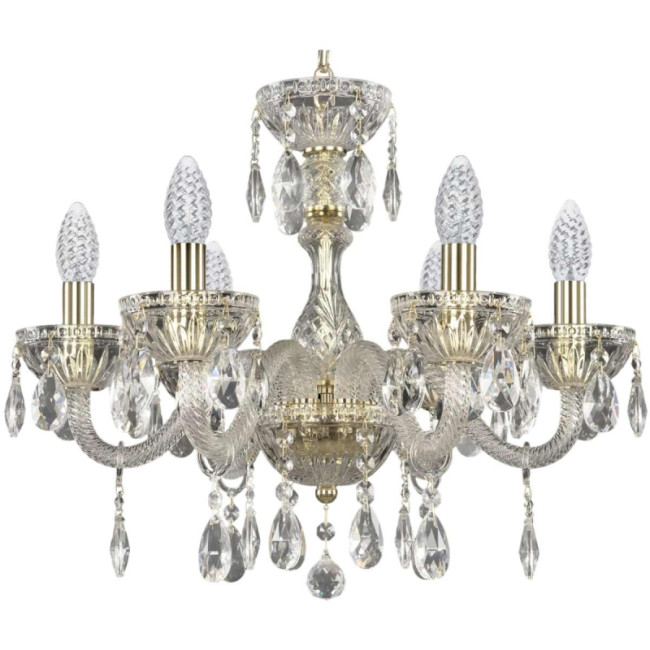 Подвесная люстра Bohemia Ivele Crystal 5417/6/165 G Clear/M-1G Подвесная люстра Bohemia Ivele Crystal 5417/6/165 G Clear/M-1G