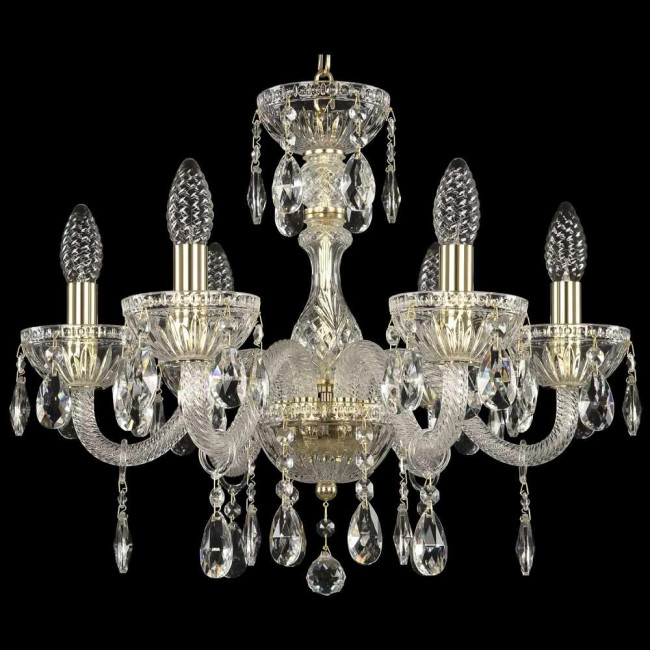 Подвесная люстра Bohemia Ivele Crystal 5417/6/165 G Clear/M-1G Подвесная люстра Bohemia Ivele Crystal 5417/6/165 G Clear/M-1G