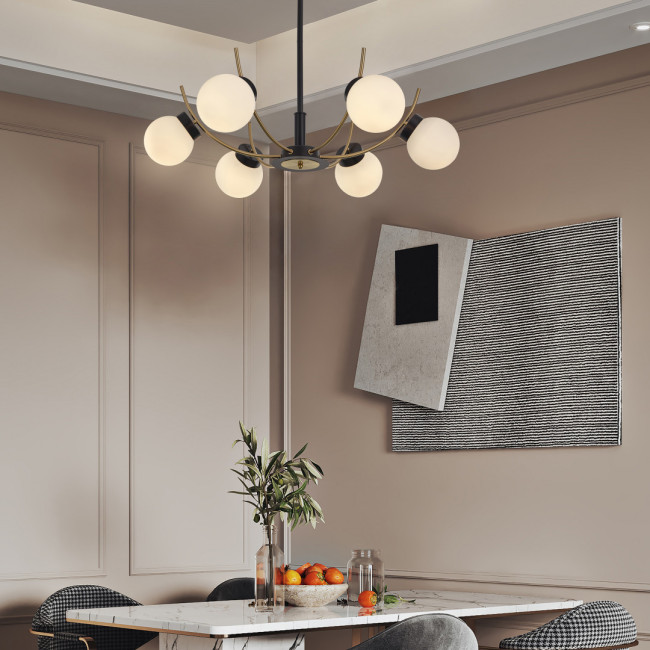 Люстра на штанге Arte Milano Neapolis 276169/6 BK/GD