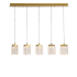 Подвесной светильник MD25020403-5B2 Satin gold, LED/25.4W, 3000K dimmable