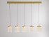 Подвесной светильник MD25020403-5B2 Satin gold, LED/25.4W, 3000K dimmable