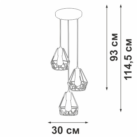 Подвесной светильник Vitaluce V47050-0/3S Подвесной светильник Vitaluce V47050-0/3S