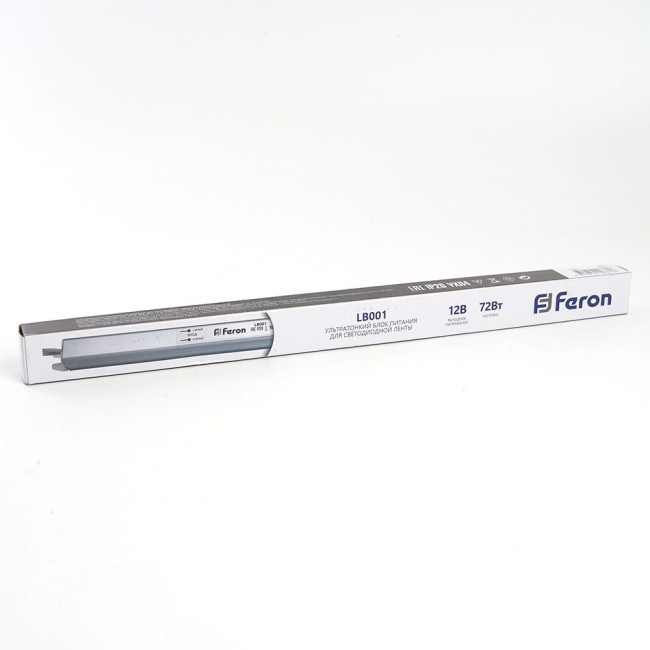 Трансформатор для светодиодной ленты Feron LB001 72Вт 12В IP20 48015 Трансформатор для светодиодной ленты Feron LB001 72Вт 12В IP20 48015