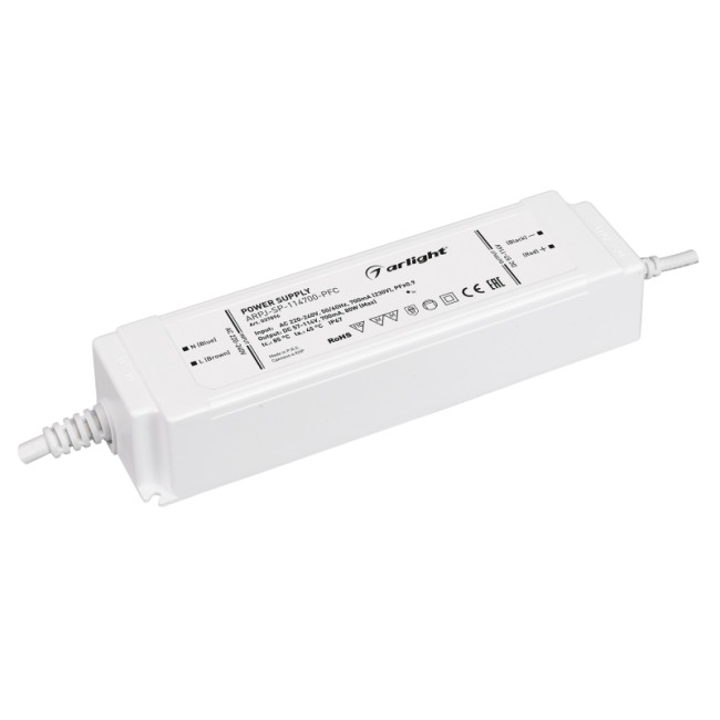 Блок питания Arlight ARPJ-SP-114700-PFC (80W, 57-114V, 0.7A) 037896 Блок питания Arlight ARPJ-SP-114700-PFC (80W, 57-114V, 0.7A) 037896