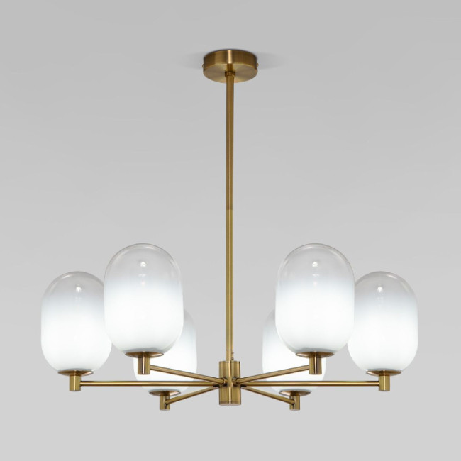 Люстра на штанге Eurosvet Loona 60161/6 латунь a065611 Люстра на штанге Eurosvet Loona 60161/6 латунь a065611