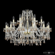 Подвесная люстра Bohemia Ivele Crystal 1403/12+6/300 G K721 Подвесная люстра Bohemia Ivele Crystal 1403/12+6/300 G K721