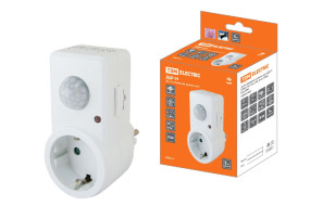 Датчик движения инфракрасный TDM Electric розеточный ДДР-01 SQ0324-0027