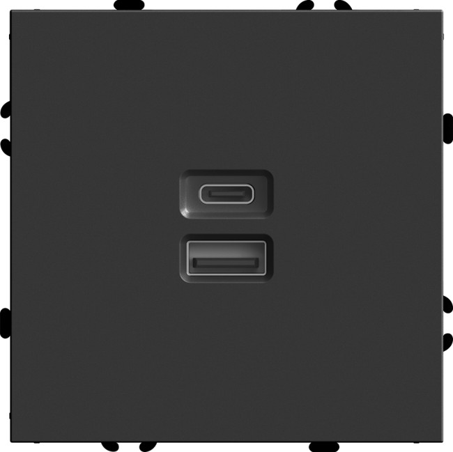 Розетка 2-местная USB + Type C Stekker RST10-5115-05 Эмили 49853 Розетка 2-местная USB + Type C Stekker RST10-5115-05 Эмили 49853