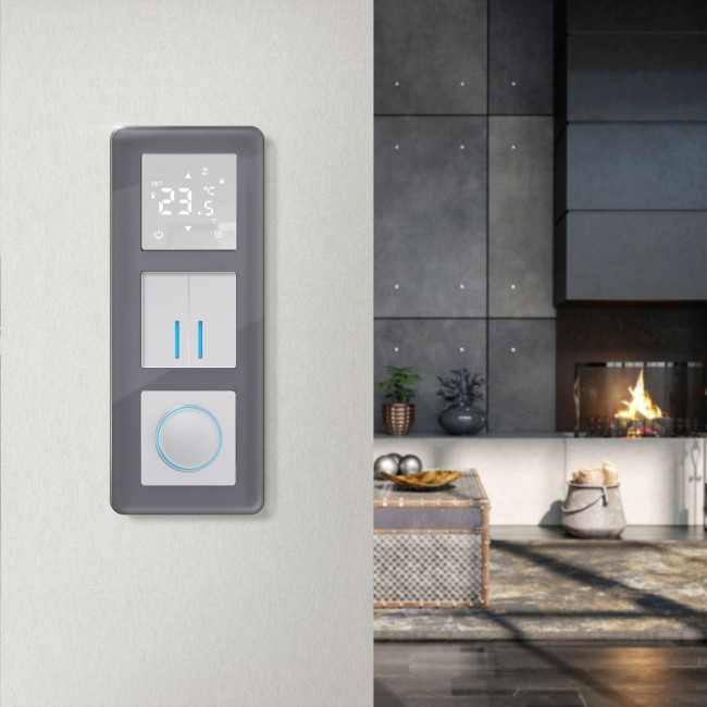 Рамка из стекла на 3 поста Werkel Elite графит 4690389180774 W0032440 Рамка из стекла на 3 поста Werkel Elite графит 4690389180774 W0032440