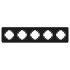 Рамка на 5 постов стеклянная Arlight FRM-OMALI-SFGS-5-BK 049721 Рамка на 5 постов стеклянная Arlight FRM-OMALI-SFGS-5-BK 049721