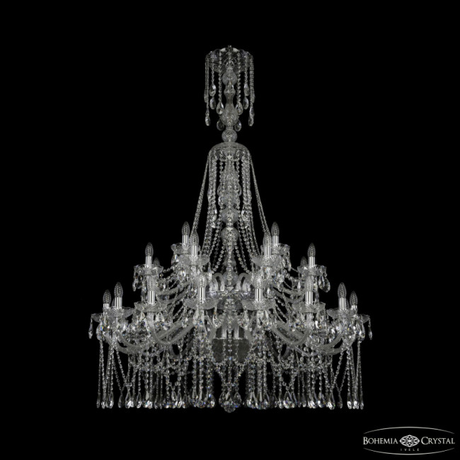 Подвесная люстра Bohemia Ivele Crystal 1413/16+8+4/400/XL-163/2d Ni