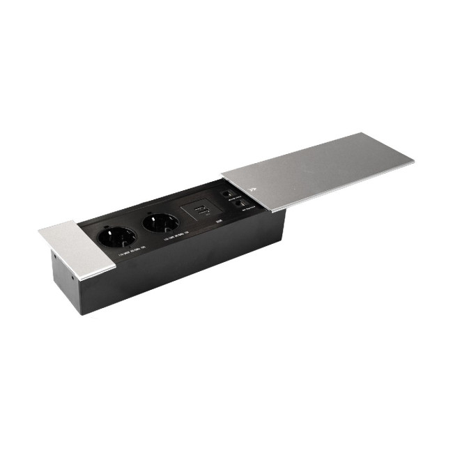 Блок розеток JX (Slide Top) (2 секции RJ-45 + 2 USB с кабелем питания) Mebax 00-00002890 Блок розеток JX (Slide Top) (2 секции RJ-45 + 2 USB с кабелем питания) Mebax 00-00002890