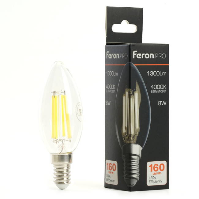 Светодиодная лампа Feron LB-1208 E14 8W 4000K 51248 Светодиодная лампа Feron LB-1208 E14 8W 4000K 51248