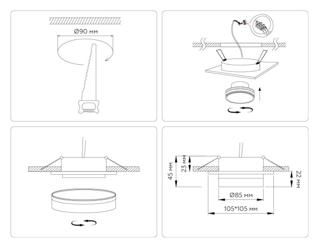 Встраиваемый светильник Ambrella Light Techno spot IP Protect TN6710 Встраиваемый светильник Ambrella Light Techno spot IP Protect TN6710