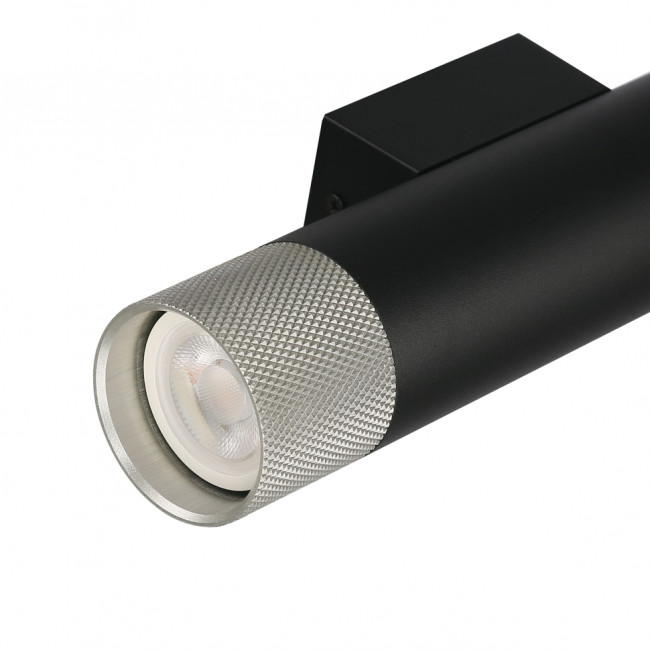 Настенный светильник iLedex Delta 2365-2 BK+SL Настенный светильник iLedex Delta 2365-2 BK+SL