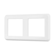 Рамка двухместная Arlight FRM-VERSA-PL-2-WH 043776 Рамка двухместная Arlight FRM-VERSA-PL-2-WH 043776