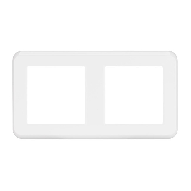 Рамка двухместная Arlight FRM-VERSA-PL-2-WH 043776