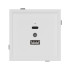 Механизм USB розетки Arlight SCT-TENDO-MUAC-SFPL-WH (5V, 3A, QC3) 054539
