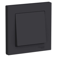 Выключатель 1-клавишный сх.1, 10АХ Systeme Electric AtlasDesign Карбон ATN001012