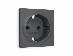 Лицевая панель для розетки с/з со шторками Ambrella Volt Alfa AP9070