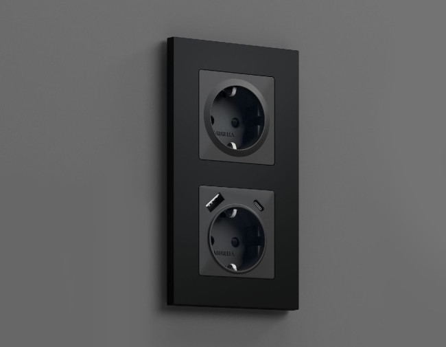 Лицевая панель для розетки с/з со шторками Ambrella Volt Alfa AP9070 Лицевая панель для розетки с/з со шторками Ambrella Volt Alfa AP9070