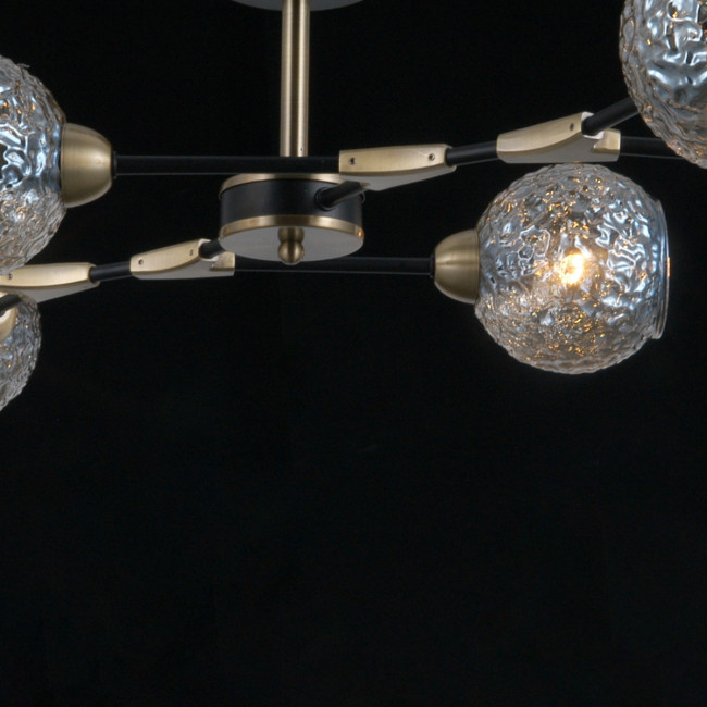 Люстра на штанге Illumico IL0253-6CSQ-79 BK AB Люстра на штанге Illumico IL0253-6CSQ-79 BK AB