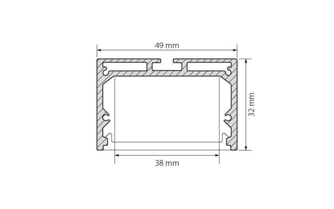 Профиль Arlight SL-LINE-4932-2000 ANOD 019308 Профиль Arlight SL-LINE-4932-2000 ANOD 019308