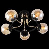 Люстра на штанге Reluce 01344-0.3-05 BK+FGD Люстра на штанге Reluce 01344-0.3-05 BK+FGD