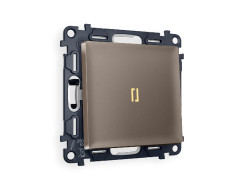 Комплект механизма 1-кл проходного выключателя с подсветкой Ambrella Volt Alfa MA632030