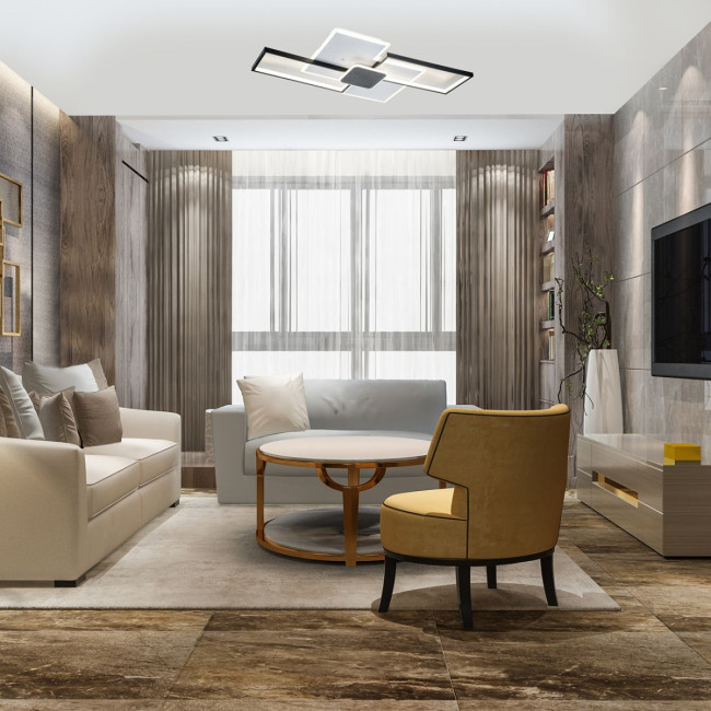 Потолочный светильник Escada 10216/S LED 138W White/Black Потолочный светильник Escada 10216/S LED 138W White/Black