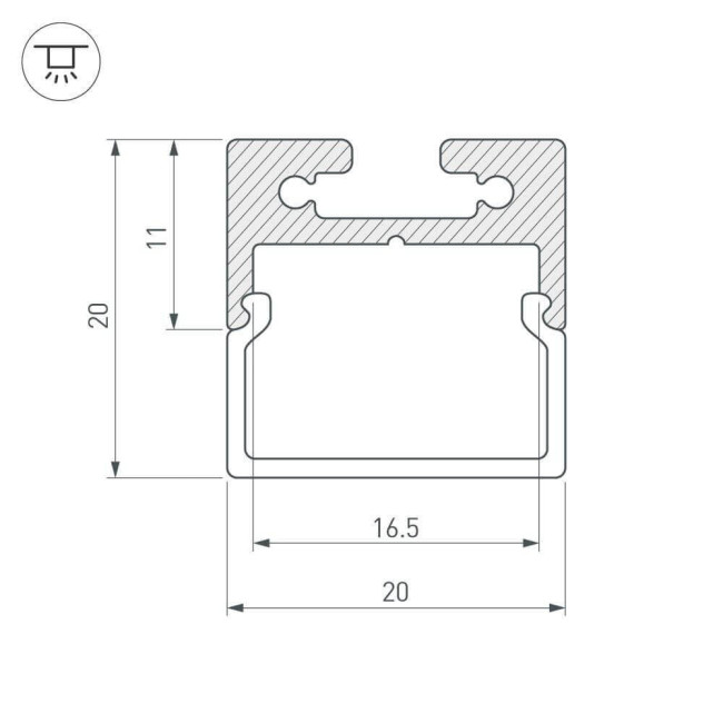 Экран Arlight SL-LINE-2011-2000 Square OPAL 019258 Экран Arlight SL-LINE-2011-2000 Square OPAL 019258