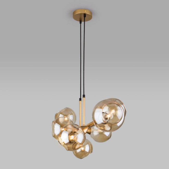 Подвесная люстра Eurosvet 70113/8 янтарный