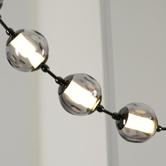 Подвесной светильник OD2437A-16 pearl black/smoke