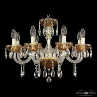 Подвесная люстра Bohemia Ivele Crystal 5417/8/195 G Amber/M-1G Подвесная люстра Bohemia Ivele Crystal 5417/8/195 G Amber/M-1G